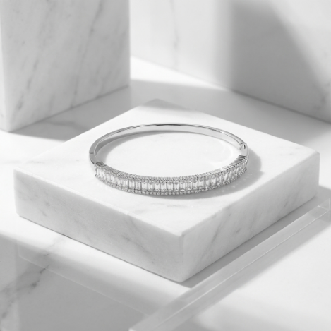 Pavé Zircon Bracelet Euro-American Luxury Metal Bracelet