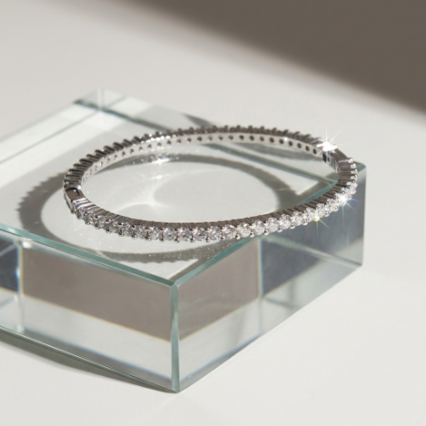 Pavé Zircon Bracelet Euro-American Luxury Metal Bracelet Hover