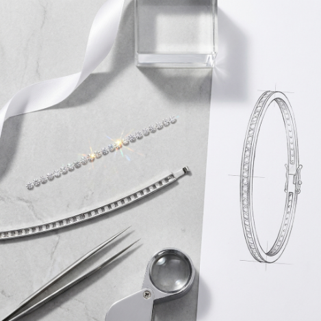 Pavé Zircon Bracelet Euro-American Luxury Metal Bracelet