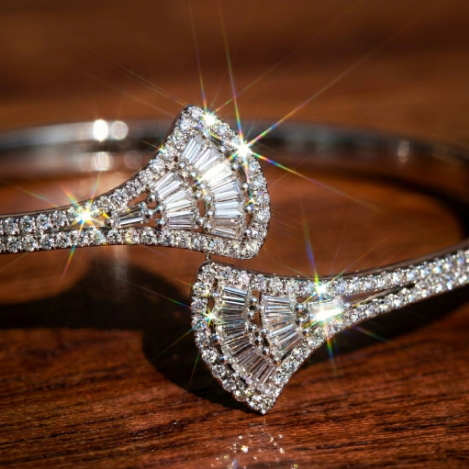 Pavé Zircon Bracelet Euro-American Luxury Metal Bracelet