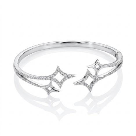 Pavé Zircon Bracelet Euro-American Luxury Metal Bracelet