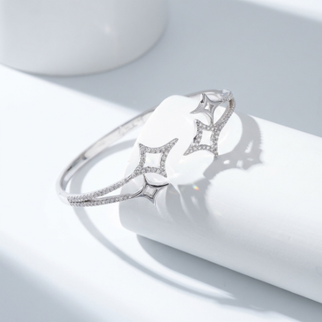 Pavé Zircon Bracelet Euro-American Luxury Metal Bracelet Hover