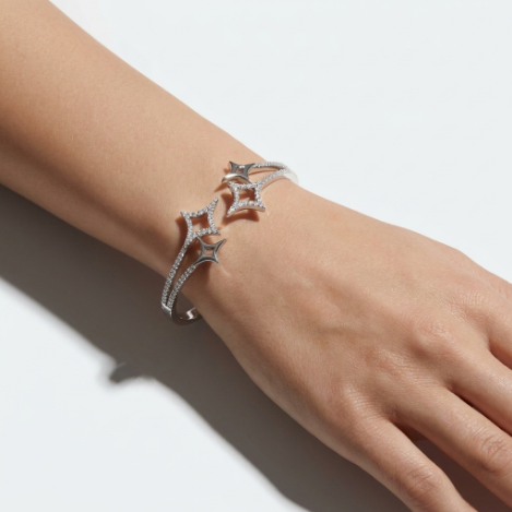 Pavé Zircon Bracelet Euro-American Luxury Metal Bracelet