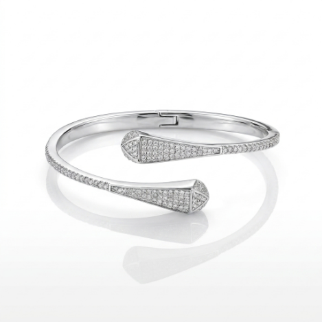 Pavé Zircon Bracelet Euro-American Luxury Metal Bracelet