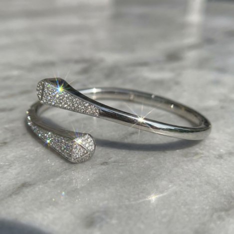 Pavé Zircon Bracelet Euro-American Luxury Metal Bracelet