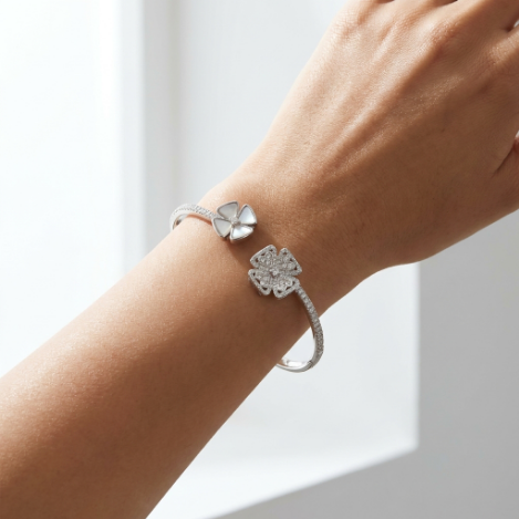 Pavé Zircon Bracelet Euro-American Luxury Metal Bracelet