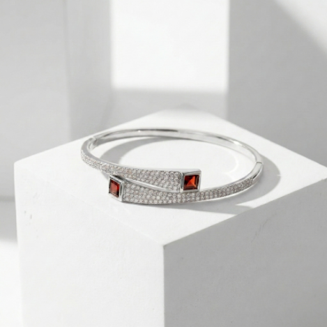 Pavé Zircon Bracelet Euro-American Luxury Metal Bracelet