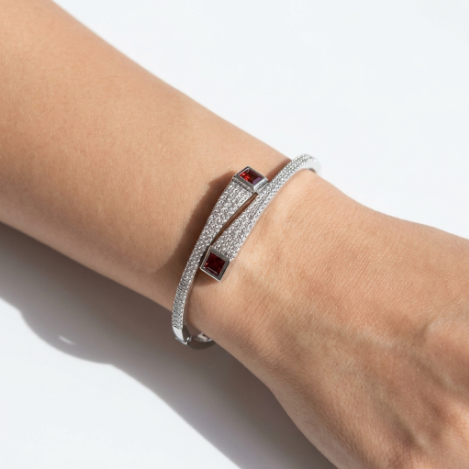 Pavé Zircon Bracelet Euro-American Luxury Metal Bracelet Hover