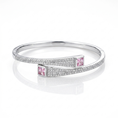 Pavé Zircon Bracelet Euro-American Luxury Metal Bracelet
