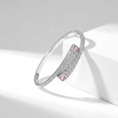 Pavé Zircon Bracelet Euro-American Luxury Metal Bracelet Hover