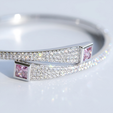 Pavé Zircon Bracelet Euro-American Luxury Metal Bracelet