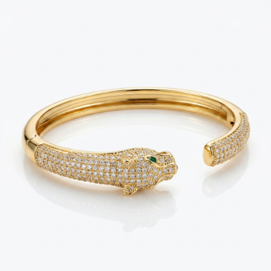 Pavé Zircon Bracelet Euro-American Luxury Metal Bracelet