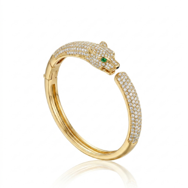 Pavé Zircon Bracelet Euro-American Luxury Metal Bracelet