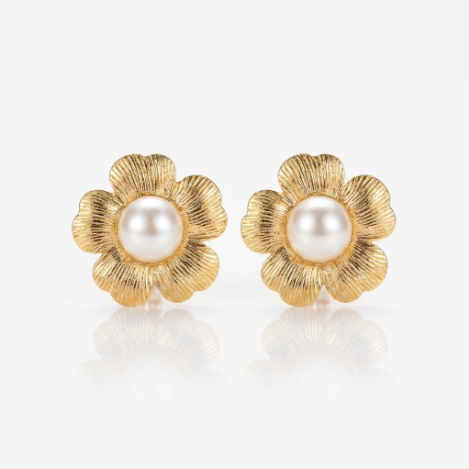 Full Pavé Butterfly High Polish Stainless Steel Earrings