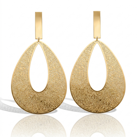 Pavé Zircon Butterfly High Polish Stainless Steel Earrings