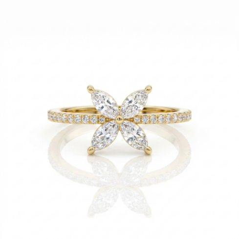 Starline Lightweight Classic Accent Stone 5A Stone Minimalist 304 Stainless Steel Ring