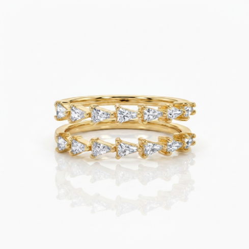 Lightweight Classic Zircon Accent Stone 5A Stone Minimalist 304 Stainless Steel Ring