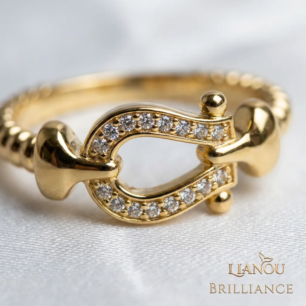 Classic Motif Pavé Zircon Stainless Steel Ring