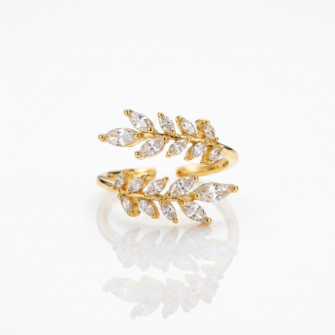Starline Classic Motif Slim Pavé Zircon 304 Stainless Steel Ring