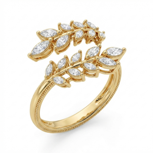 Starline Classic Motif Slim Pavé Zircon 304 Stainless Steel Ring