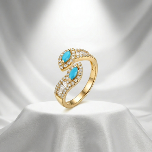 Signet Mid Band Stone Row Pavé Zircon Accent Stone 304 Stainless Steel Ring Hover