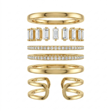 Signet Mid Band Lightweight Pavé Zircon Accent Stone 304 Stainless Steel Ring