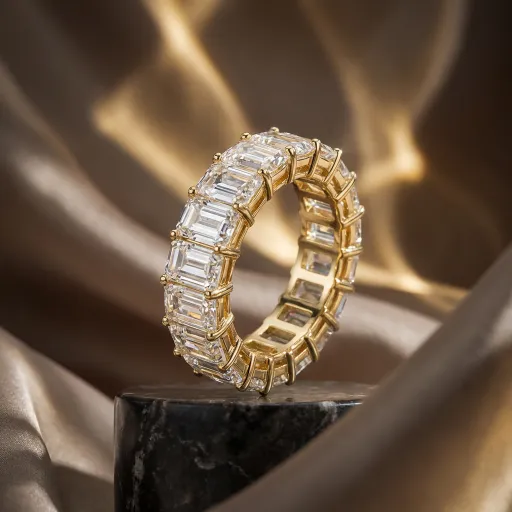 Classic Motif Slim Full Pavé Micro Pavé Accent Stone 304 Stainless Steel Ring